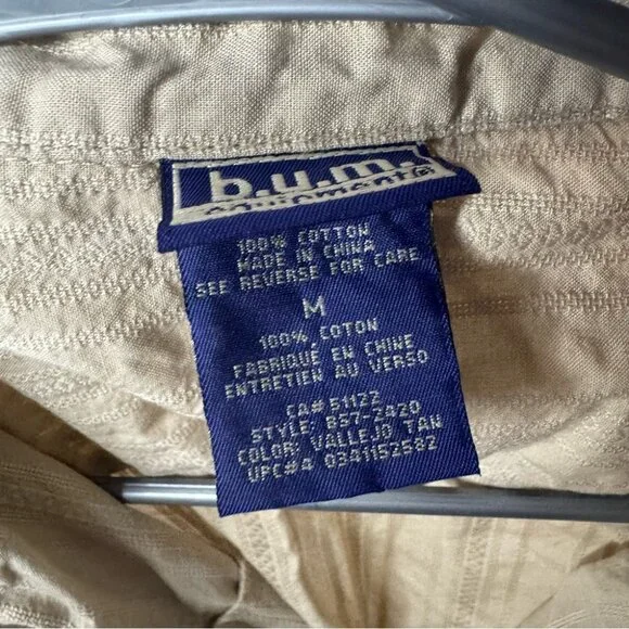 Bum equipment dress cargo beige tan button up waist tie cinch y2k retro - Picture 4 of 6